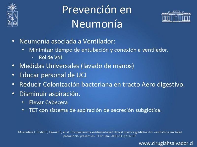 Diapositiva 43 de Complicaciones Respiratorias en el Postoperatorio: Neumonía y Falla Ventilatoria