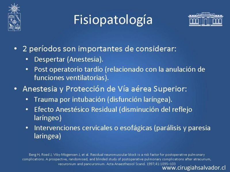 Diapositiva 3 de Complicaciones Respiratorias en el Postoperatorio: Neumonía y Falla Ventilatoria
