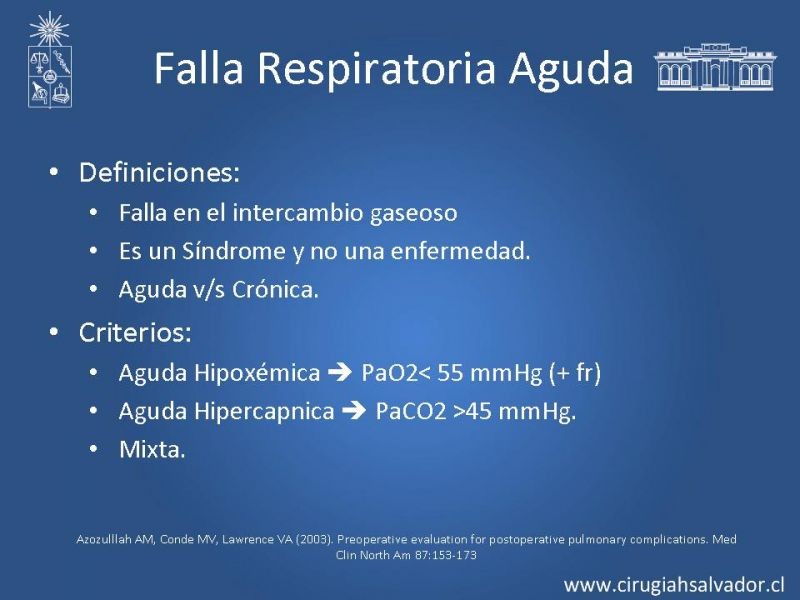 Diapositiva 50 de Complicaciones Respiratorias en el Postoperatorio: Neumonía y Falla Ventilatoria