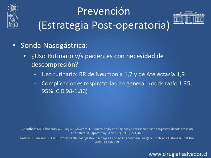 Diapositiva 19 de Complicaciones Respiratorias en el Postoperatorio: Neumonía y Falla Ventilatoria