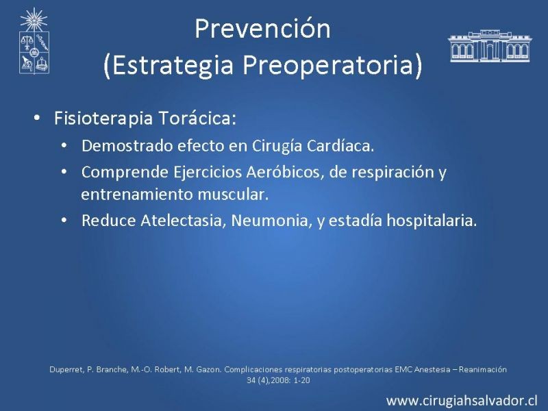 Diapositiva 13 de Complicaciones Respiratorias en el Postoperatorio: Neumonía y Falla Ventilatoria