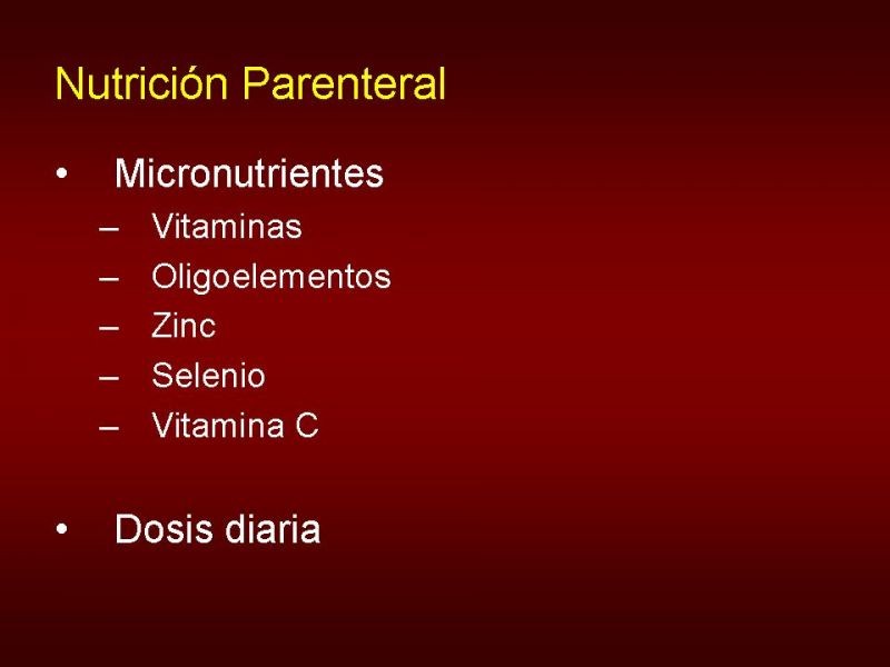 Diapositiva 11 de Nutrición Parenteral