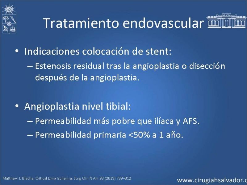 Diapositiva 16 de Tratamiento Actual de la Isquemia crítica EEII
