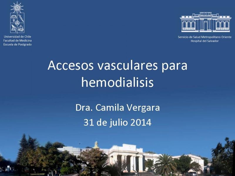 Diapositiva 27 de Accesos vasculares para hemodiálisis