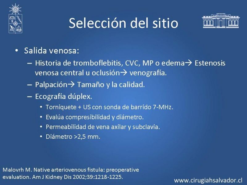 Diapositiva 5 de Accesos vasculares para hemodiálisis