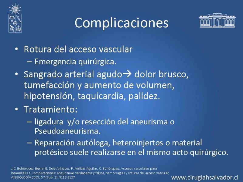 Diapositiva 22 de Accesos vasculares para hemodiálisis