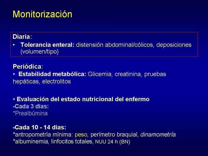 Diapositiva 27 de Nutrición Enteral
