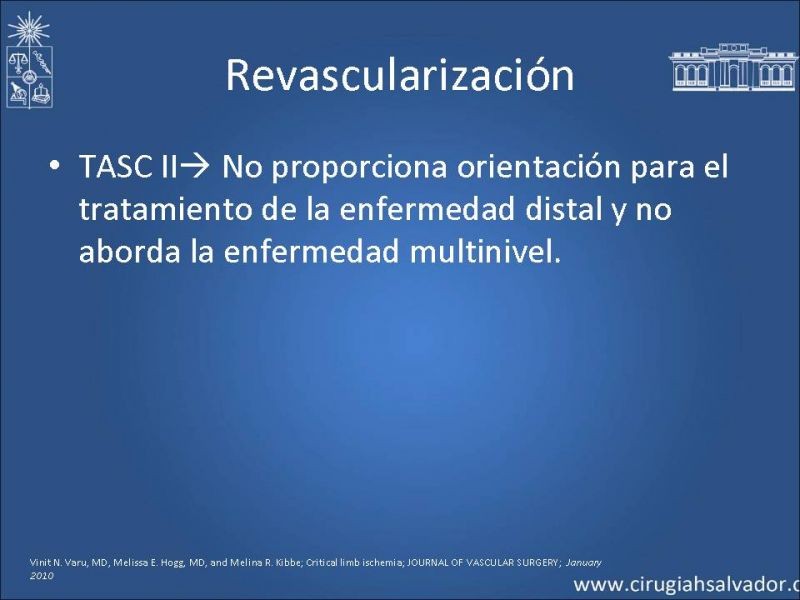 Diapositiva 13 de Tratamiento Actual de la Isquemia crítica EEII