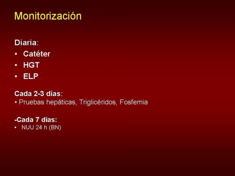 Diapositiva 13 de Nutrición Parenteral