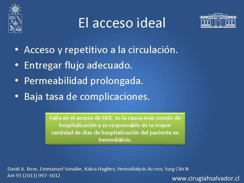 Diapositiva 2 de Accesos vasculares para hemodiálisis