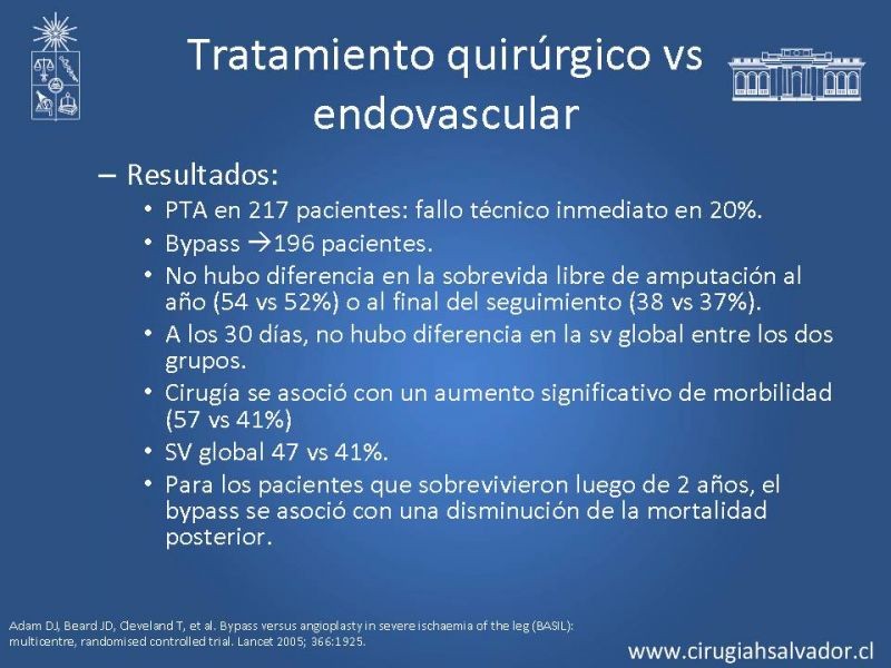 Diapositiva 25 de Tratamiento Actual de la Isquemia crítica EEII