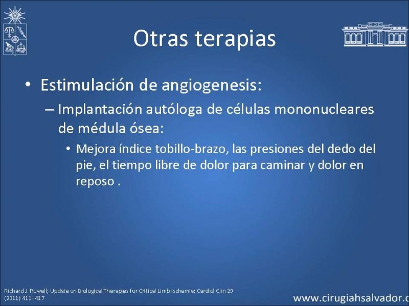 Diapositiva 28 de Tratamiento Actual de la Isquemia crítica EEII
