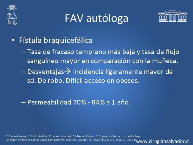 Diapositiva 9 de Accesos vasculares para hemodiálisis