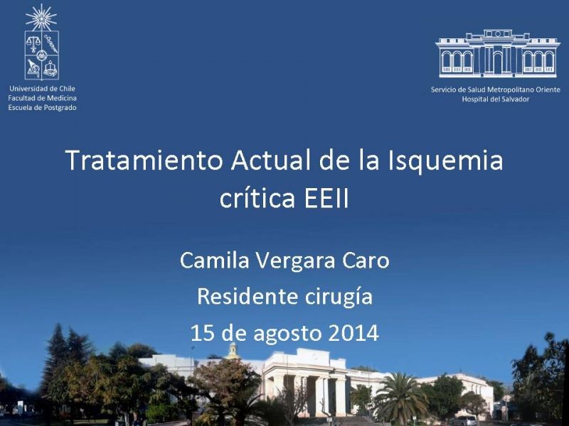 Diapositiva 32 de Tratamiento Actual de la Isquemia crítica EEII