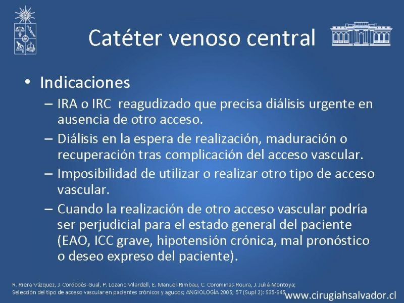Diapositiva 24 de Accesos vasculares para hemodiálisis