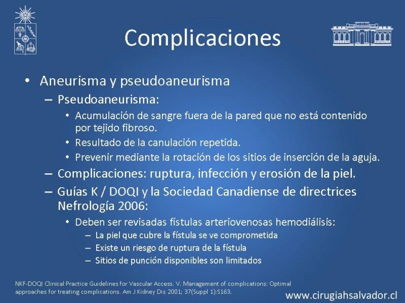 Diapositiva 18 de Accesos vasculares para hemodiálisis