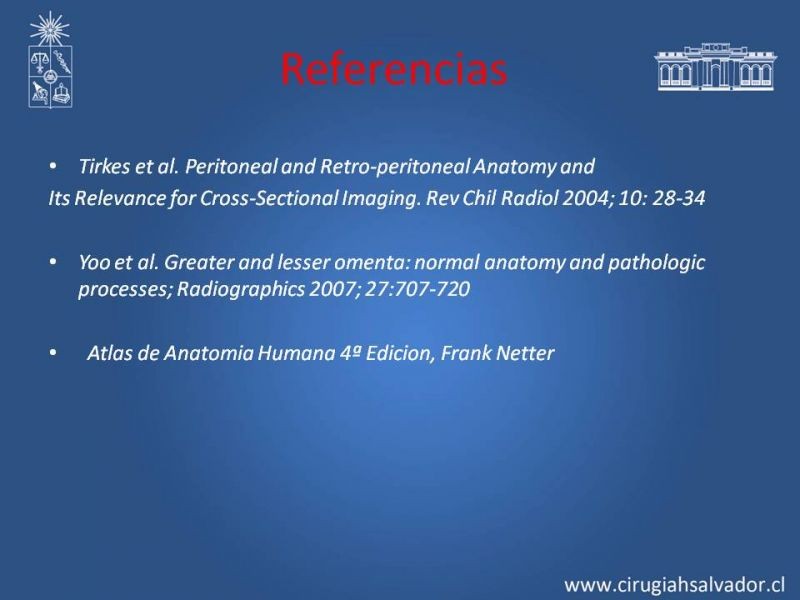 Diapositiva 52 de Anatomía Peritoneal y Retroperitoneal