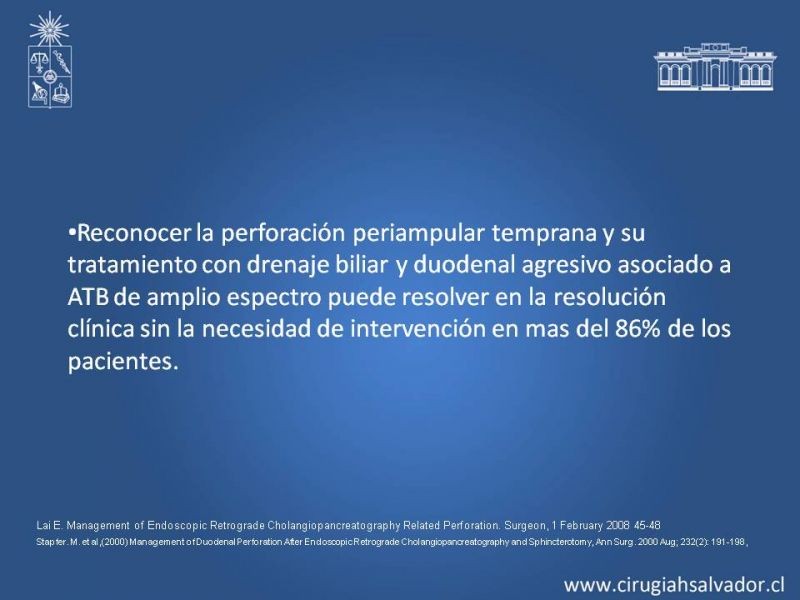 Diapositiva 29 de Perforación post ERCP