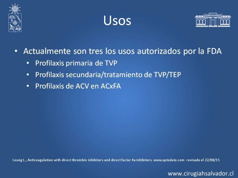 Diapositiva 6 de Nuevos anticoagulantes orales