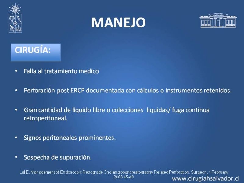 Diapositiva 31 de Perforación post ERCP