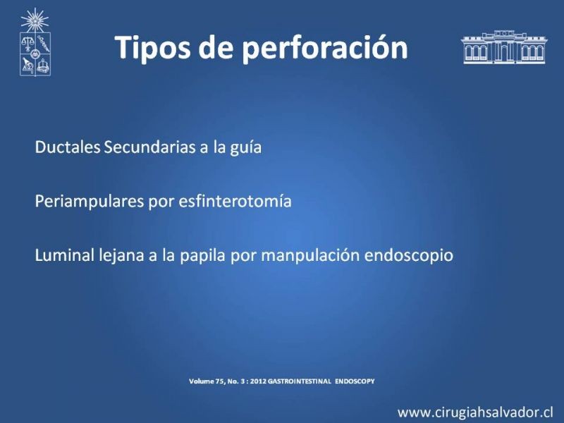 Diapositiva 8 de Perforación post ERCP