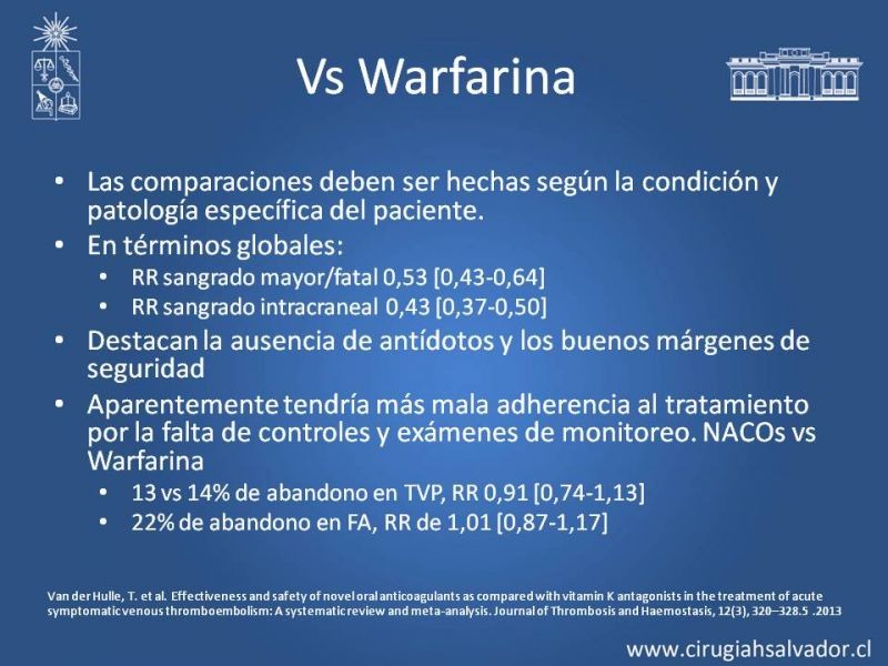 Diapositiva 7 de Nuevos anticoagulantes orales