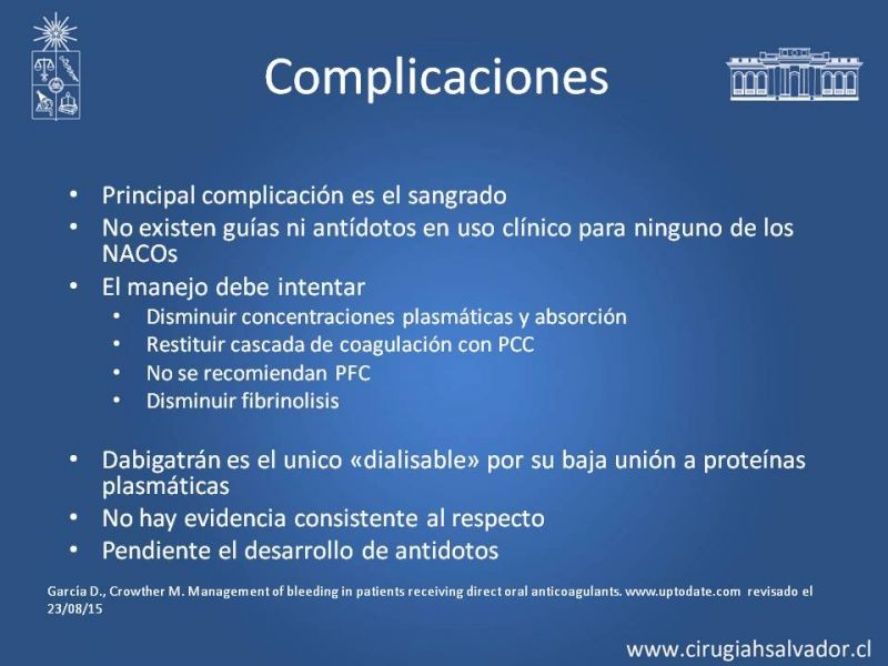 Diapositiva 21 de Nuevos anticoagulantes orales