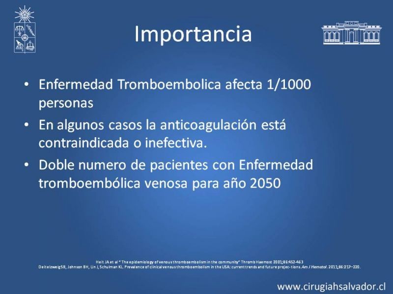 Diapositiva 1 de Filtro de Vena Cava