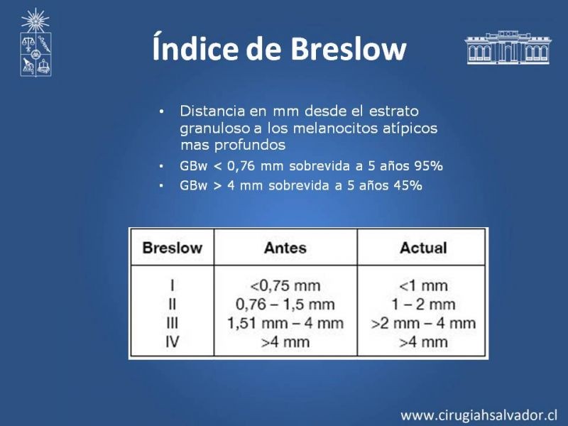 Diapositiva 9 de Manejo quirúrgico del Melanoma