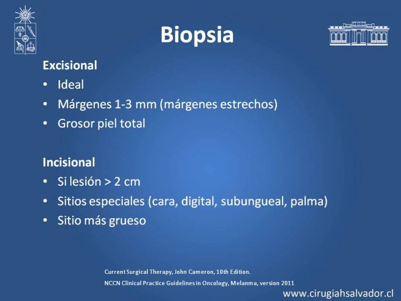 Diapositiva 8 de Manejo quirúrgico del Melanoma