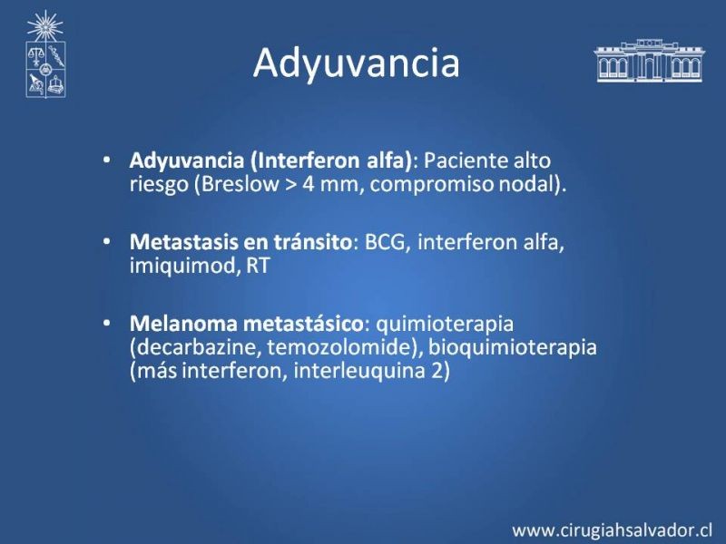 Diapositiva 21 de Manejo quirúrgico del Melanoma