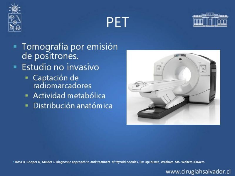 Diapositiva 3 de Utilidad de PET en cáncer de tiroides