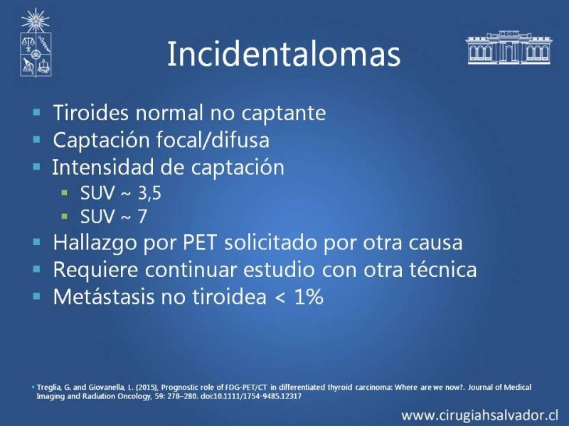 Diapositiva 17 de Utilidad de PET en cáncer de tiroides