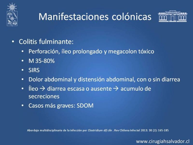 Diapositiva 9 de Diarrea por Clostridium Difficile