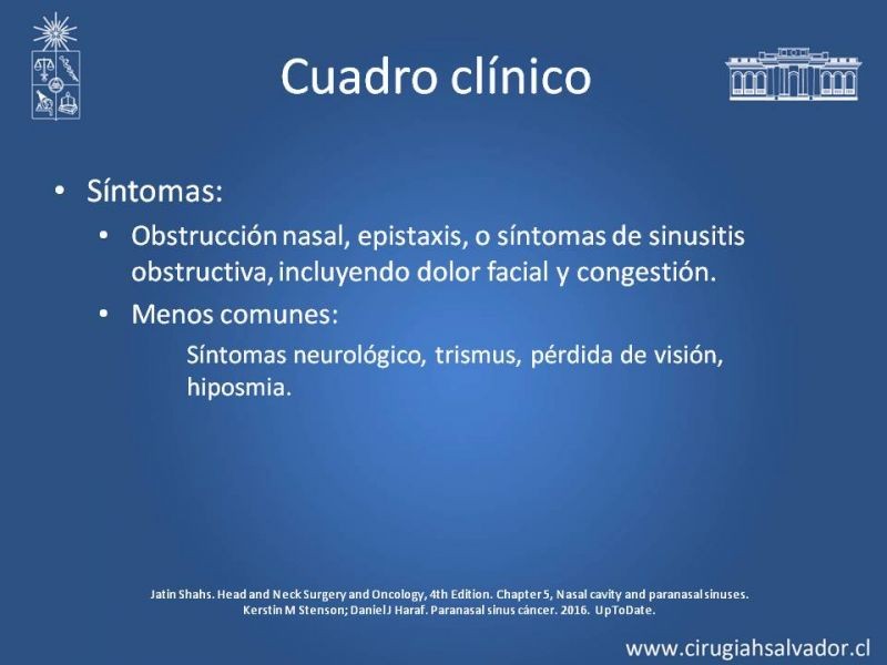 Diapositiva 8 de Tumores de Senos Maxilares