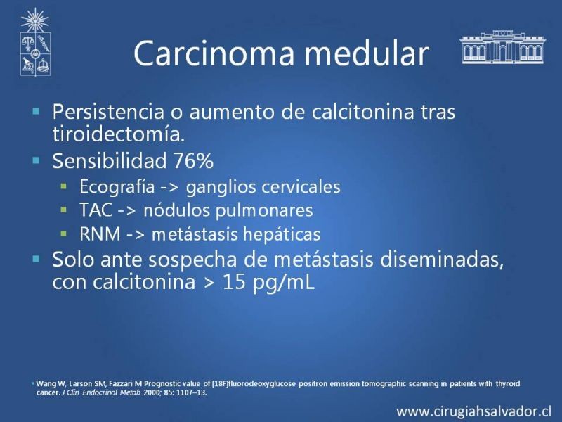 Diapositiva 16 de Utilidad de PET en cáncer de tiroides