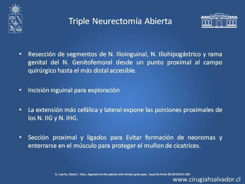 Diapositiva 23 de Manejo de Inguinodinia post Hernioplastía Inguinal