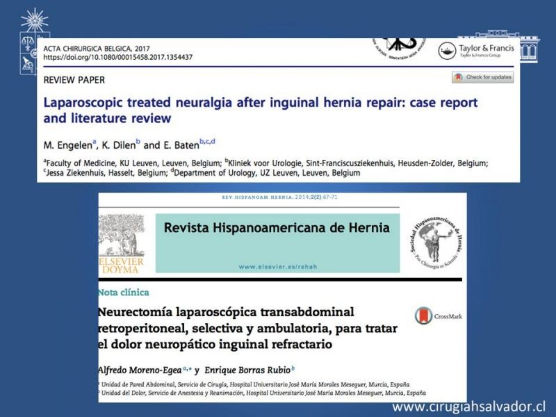 Diapositiva 31 de Manejo de Inguinodinia post Hernioplastía Inguinal