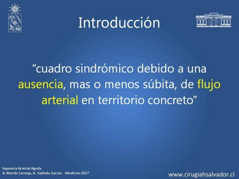 Diapositiva 1 de Isquemia Aguda de Extremidades Inferiores