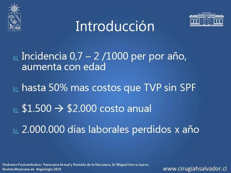 Diapositiva 3 de Síndrome Post Flebítico (SPF)