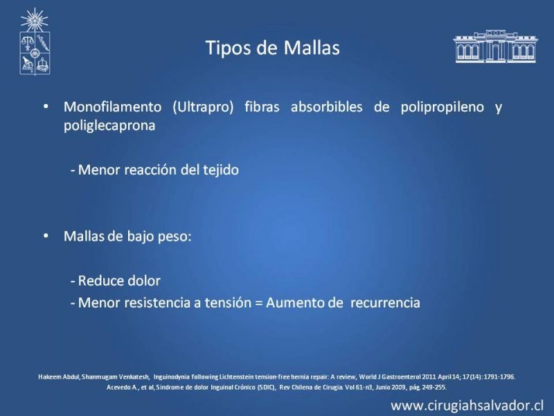 Diapositiva 9 de Manejo de Inguinodinia post Hernioplastía Inguinal