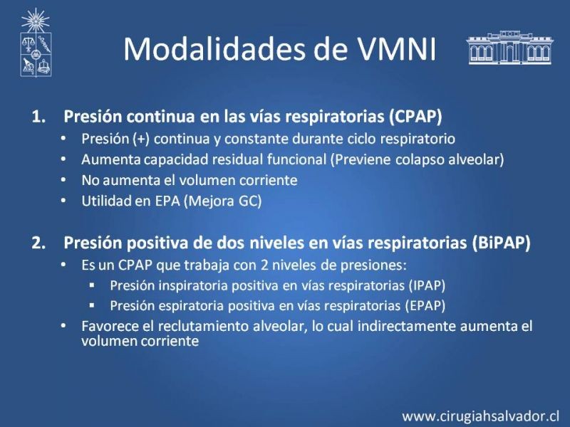 Diapositiva 22 de Terapia Ventilatoria Invasiva y No Invasiva