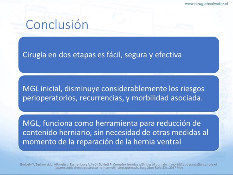 Diapositiva 37 de Cirugía bariátrica como puente en pacientes obesos con hernias complejas