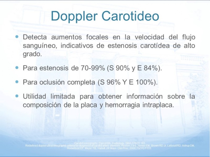 Diapositiva 14 de Estenosis Carotídea