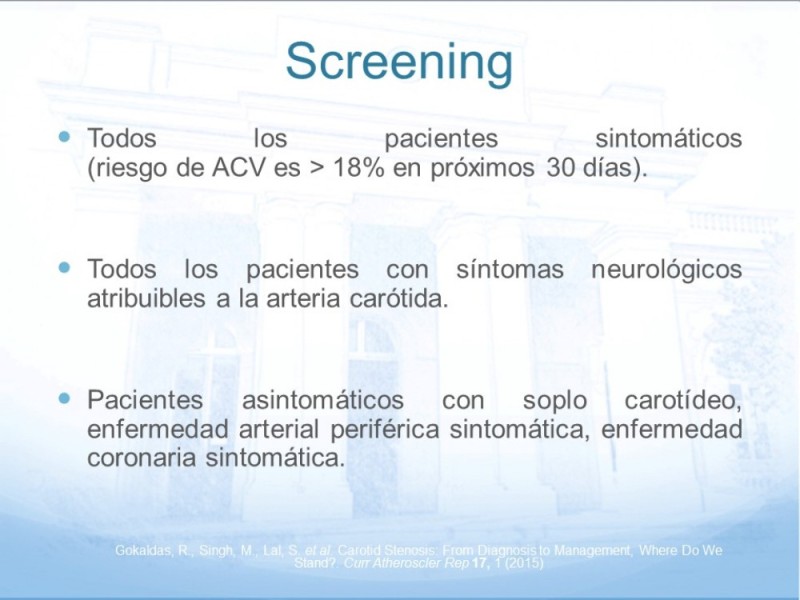 Diapositiva 11 de Estenosis Carotídea