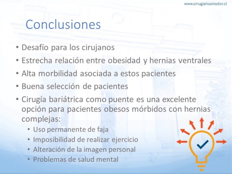 Diapositiva 39 de Cirugía bariátrica como puente en pacientes obesos con hernias complejas