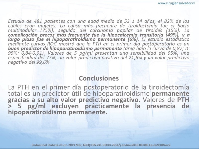 Diapositiva 13 de Hipocalcemia post Tiroidectomía