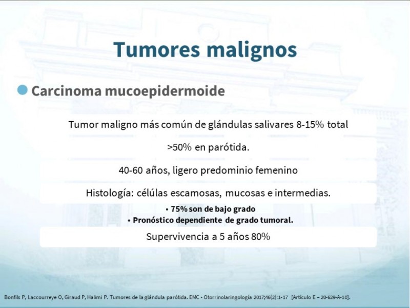 Diapositiva 15 de Tumores de Parótida