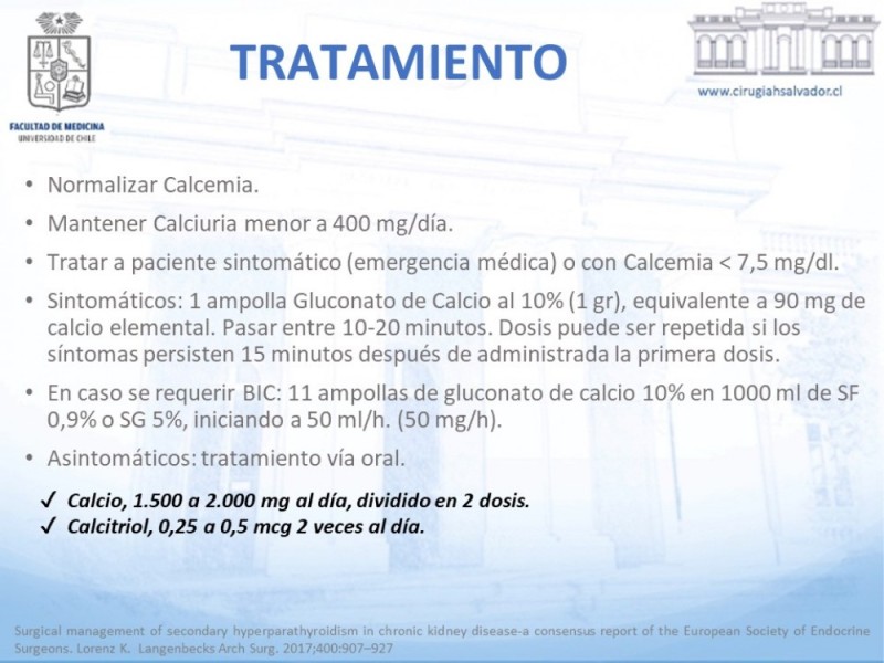 Diapositiva 18 de Hipocalcemia post Tiroidectomía