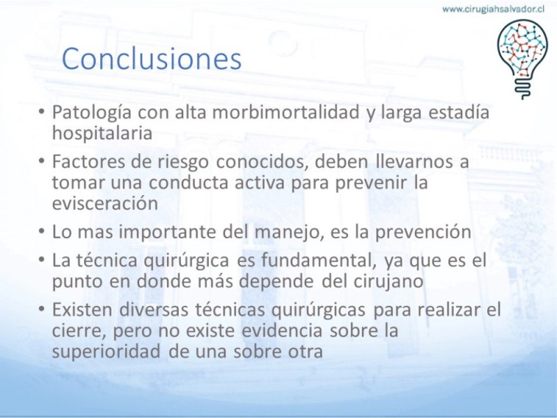 Diapositiva 54 de Manejo de la Evisceración